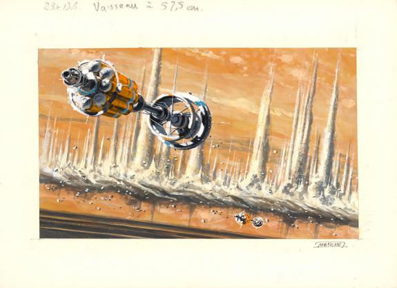 Manchu - Pochade de l'Illustration originale - Approching B 