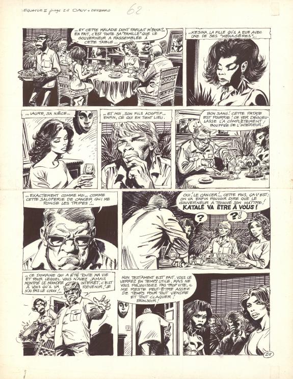 Dany - Equator, Katal&eacute;, Planche originale n&deg;26, pr&eacute;sence de 