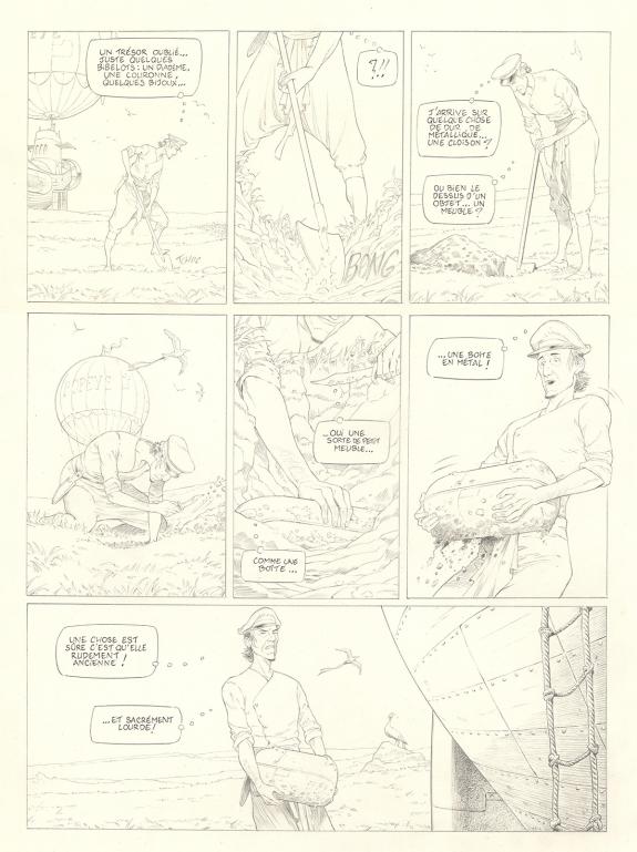 Olivier Roman - Sprague, Le Marin c&eacute;leste, Planche originale