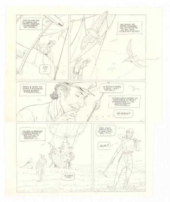 Olivier Roman - Sprague, Le Marin c&eacute;leste, Planche originale