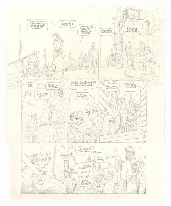 Olivier Roman - Sprague, Le Marin c&eacute;leste, Planche originale