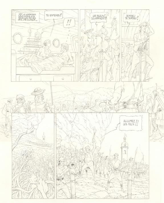 Olivier Roman - Sprague, Le Marin c&eacute;leste, Planche originale