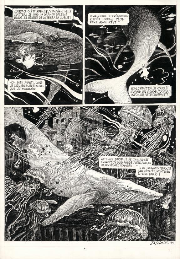 Daria Schmitt - La T&ecirc;te de mort venue de Su&egrave;de, Planche orig