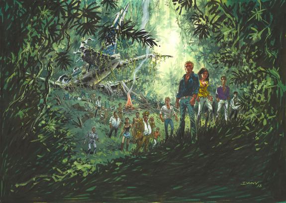 Dany - Histoire sans h&eacute;ros, Illustration originale r&eacute;alis&eacute;e 