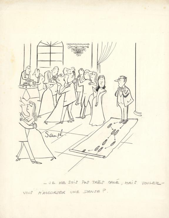 Jean-Jacques Semp&eacute; - Illustration originale, "Voulez-vous m'