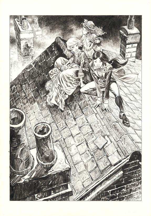 Josep Homs - Shi, Le Roi d&eacute;mon, Illustration originale, ex-l