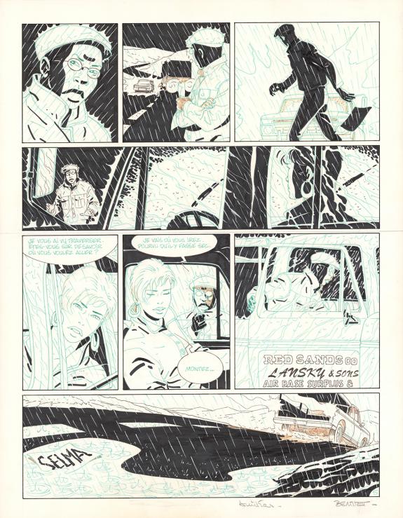 Philippe Berthet - Sur la route de Selma, Planche originale