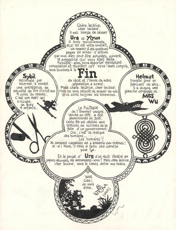 Cosey - Yiyun, Planche originale, page de fin