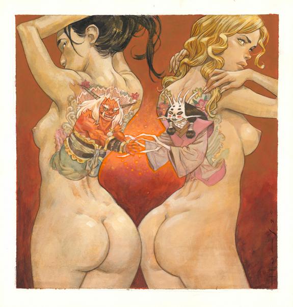 Josep Homs - Shi, Illustration originale in&eacute;dite