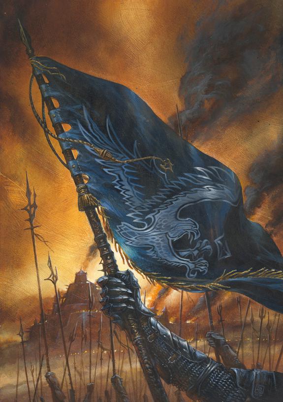 Didier Graffet - Les Hordes, Couverture originale r&eacute;alis&eacute;e p