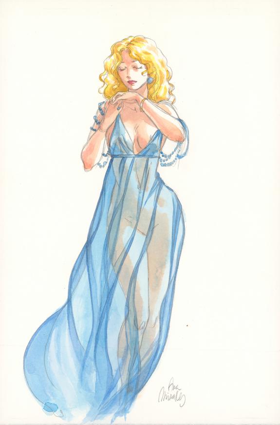 Ana Miralles - Djinn, Illustration originale, publi&eacute;e dans D