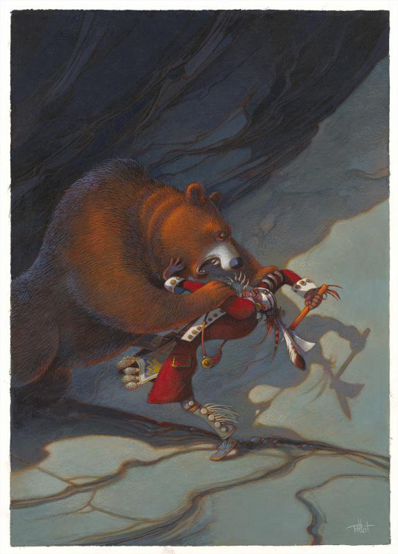 Fr&eacute;d&eacute;ric Pillot - Le Dernier des Mohicans, Illustration orig