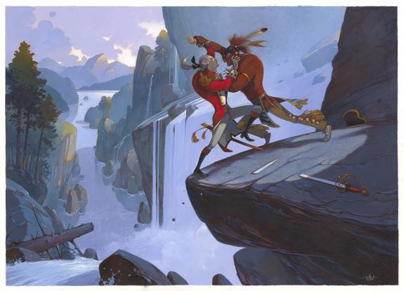 Fr&eacute;d&eacute;ric Pillot - Le Dernier des Mohicans, Illustration orig