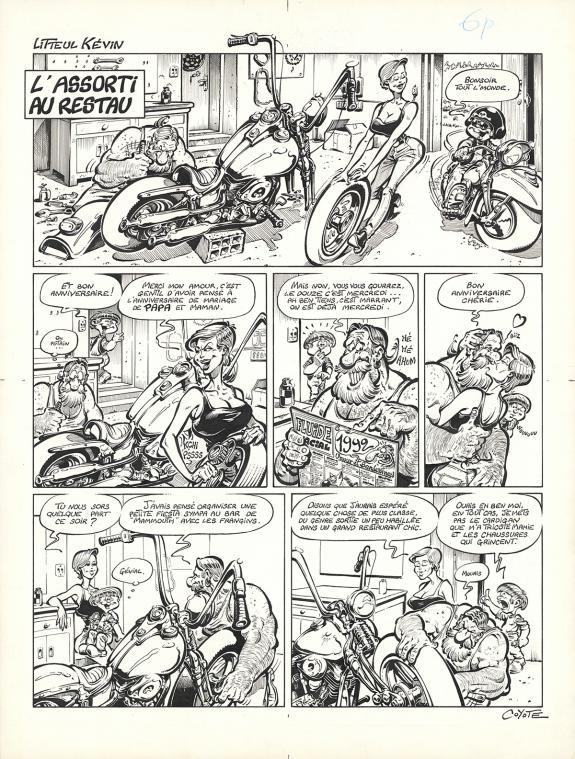 Coyote - Litteul K&eacute;vin, Tome 1, Planche originale de l'histo