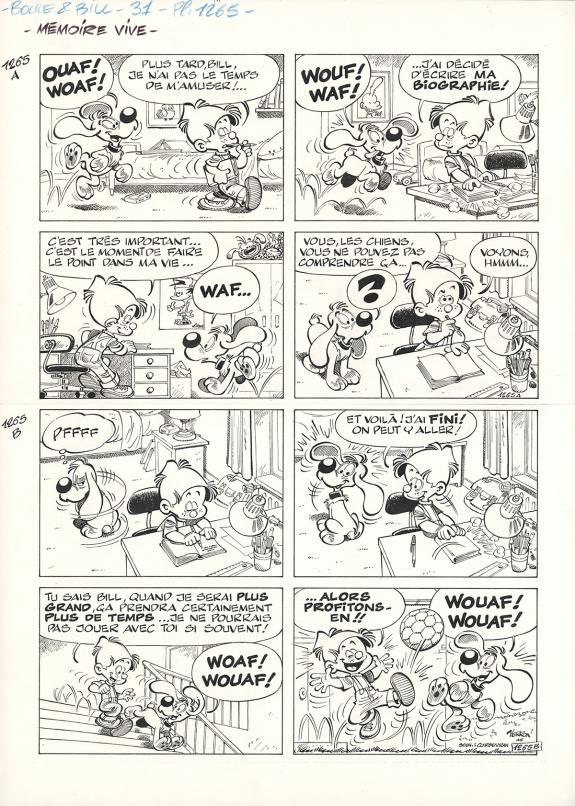 Laurent Verron - Boule et Bill, Graine de cocker, Planche or