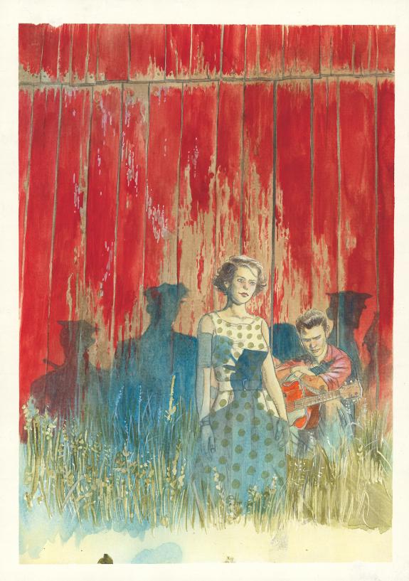 Christophe Dubois - Rockabilly, Illustration originale