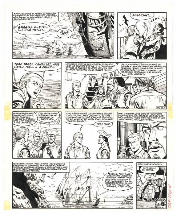 Victor Hubinon - Barbe-Rouge, Barbe-Rouge &agrave; la rescousse, Pl