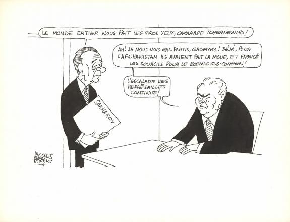 Jacques Faizant - Illustration originale