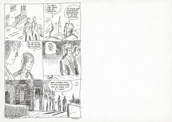 Wazem - Les Scorpions du D&eacute;sert, Recherche pour une planche