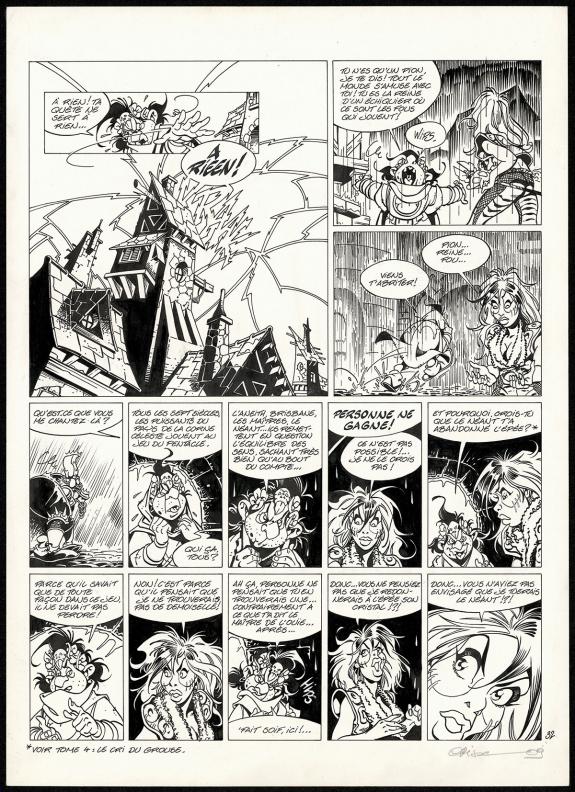 Crisse - L'&Eacute;p&eacute;e de Cristal, Le Go&ucirc;t de sulfur, Planche origi