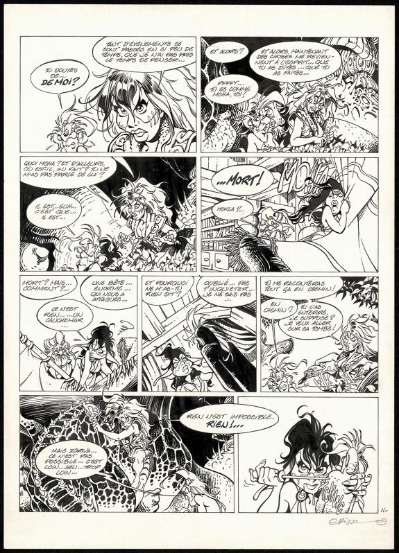 Crisse - L'&Eacute;p&eacute;e de Cristal, Le Go&ucirc;t de sulfur, Planche origi