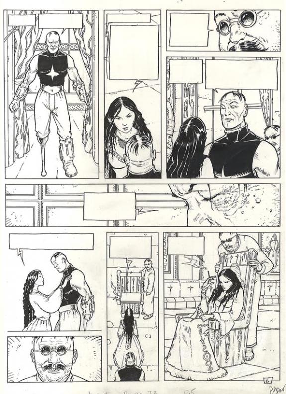 Philippe Adamov - L'Imp&eacute;ratrice rouge, Impurs, Planche origi