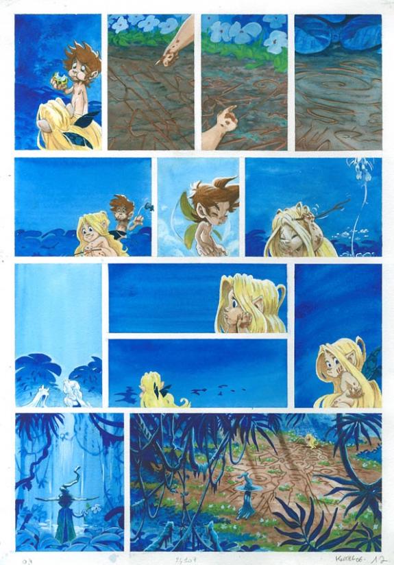 Cyril Knittel - Les Orphelins, Premi&egrave;re partie, Planche orig