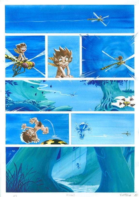 Cyril Knittel - Les Orphelins, Premi&egrave;re partie, Planche orig