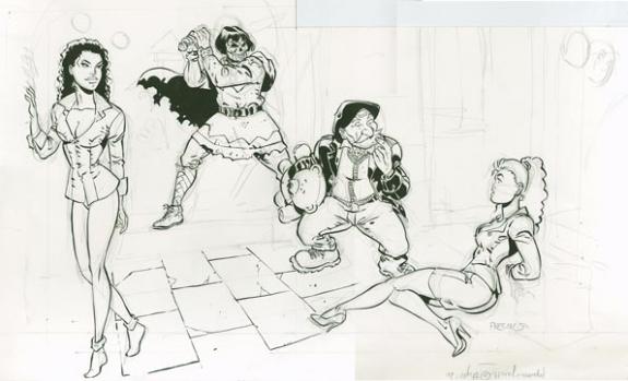 F&eacute;lix Meynet - Fanfou&eacute; des Pnottas, Illustration originale