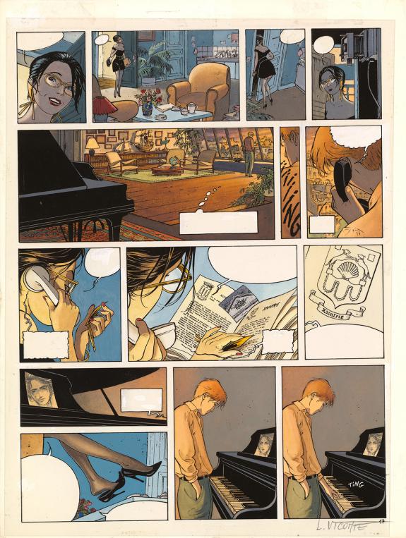 Laurent Vicomte - Sasmira, L'Appel, Bleu de mise en couleur 