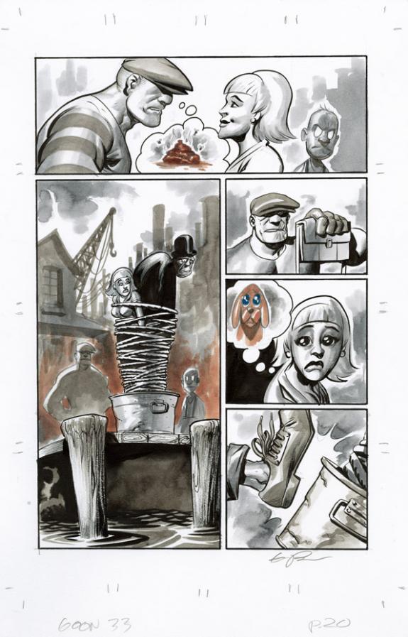 Eric Powell - The Goon, # 33, Planche originale n&deg;20, Chap #