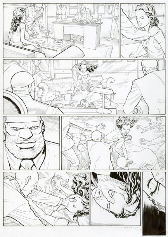 Marcial Toledano - Ken games, Ciseaux, Planche originale n&deg;2