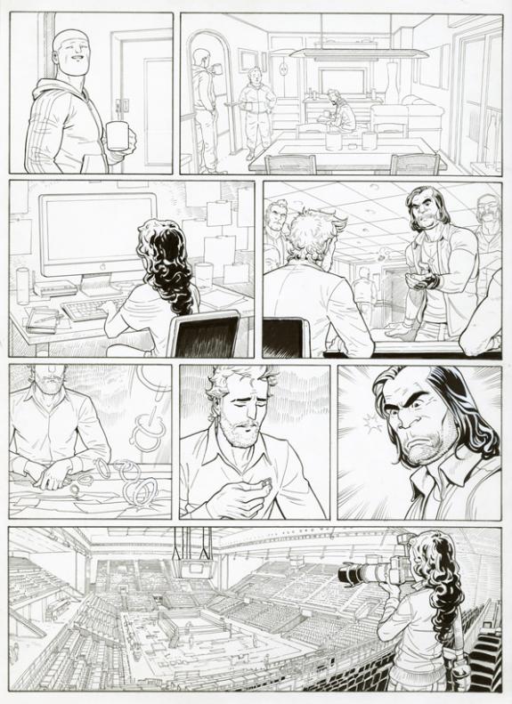 Marcial Toledano - Ken games, Ciseaux, Planche originale n&deg;3