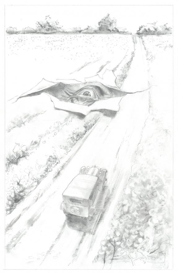 Attila Futaki - Severed, Issue 6, Crayonn&eacute; de couverture