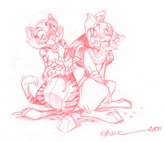 Crisse - Les Dieux du Nil, La Balade de N&eacute;fertiti, Crayonn&eacute; 