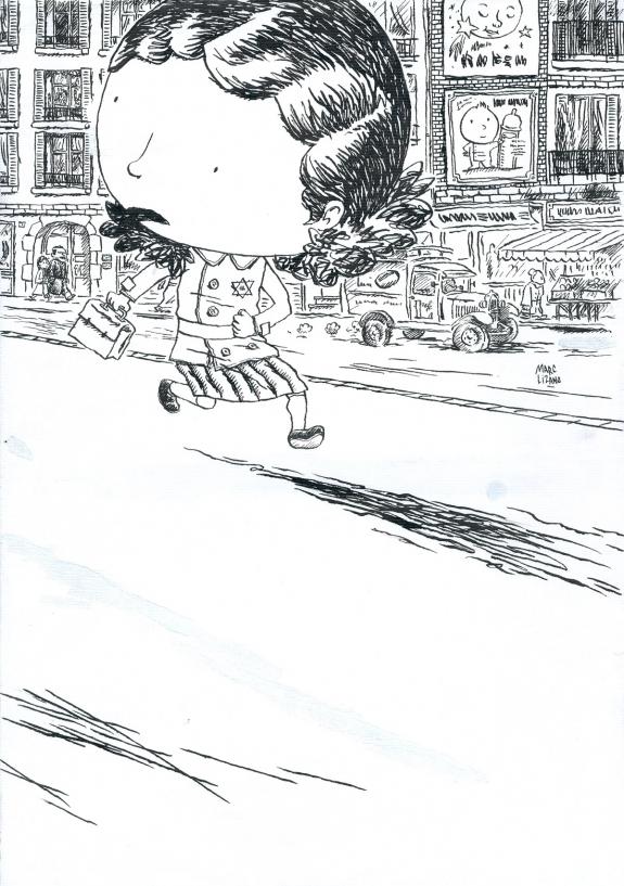 Marc Lizano - L'enfant cach&eacute;, Couverture originale