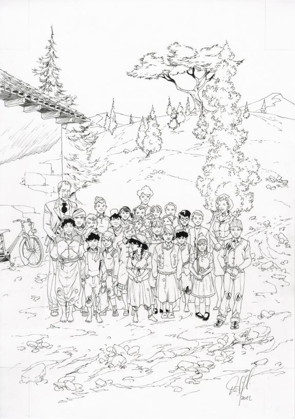 Djillali Defali - Illustration originale, projet de couvertu