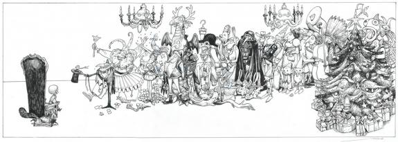 Lionel Richerand - L'&Eacute;trange R&eacute;veillon, Illustration origina