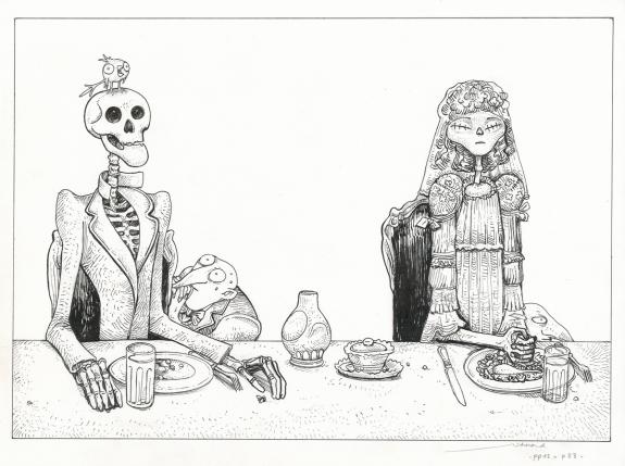 Lionel Richerand - L'&Eacute;trange R&eacute;veillon, Illustration origina