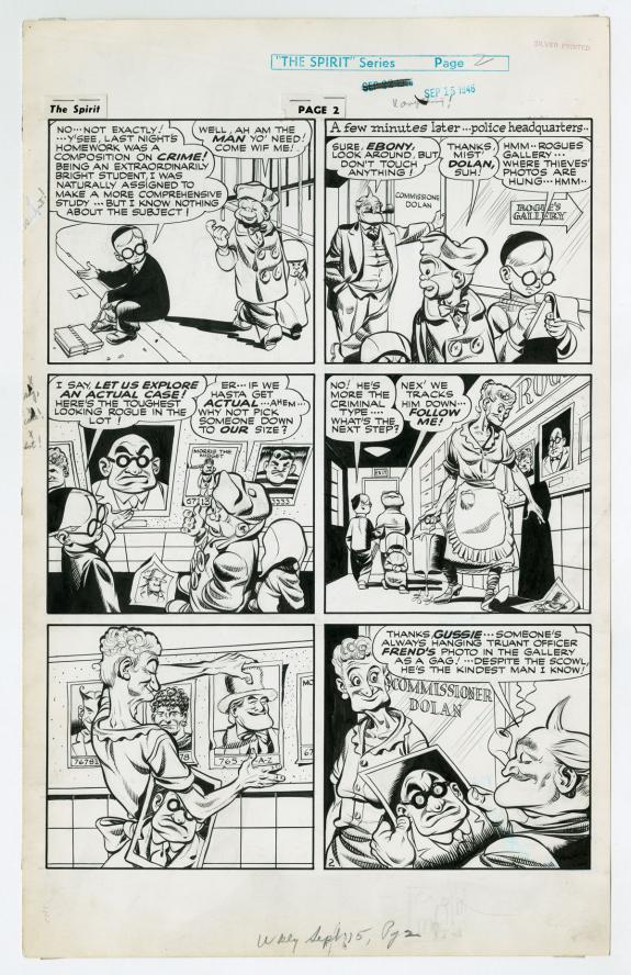 Will Eisner - Le Spirit, Planche originale n&deg;02 de l'histoir