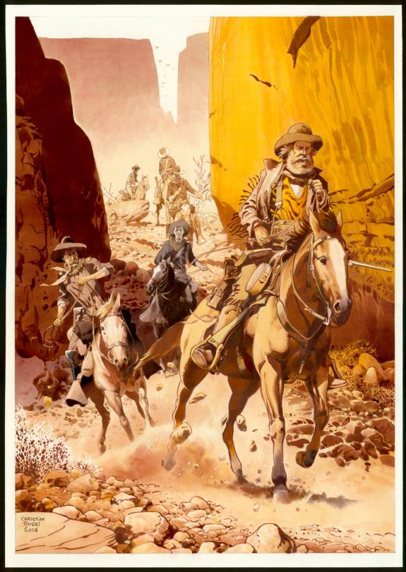 Christian Rossi - Illustration originale in&eacute;dite, "Arizona"