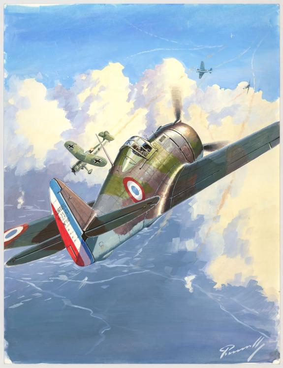 Lucio Perinotto - illustration originale intitul&eacute;e "H75 Camp