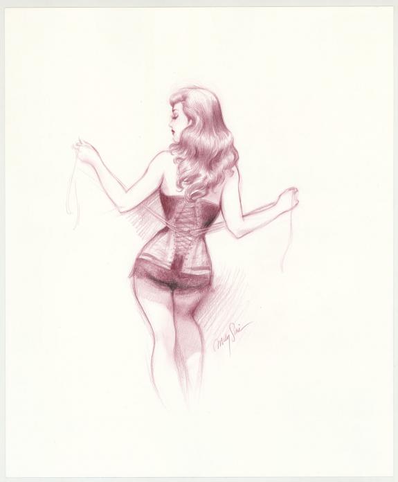 Maly Siri - Pin-up Art, Illustration originale intitul&eacute;e "D&eacute;