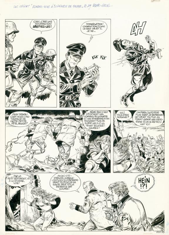Eddy Paape - Luc Orient , Planche originale n° 39 de l'albu