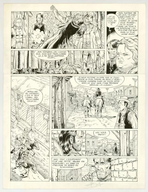 Yves Swolfs - Durango, L'Or de Duncan, Planche originale n&deg;9