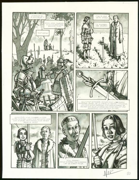 Ignacio No&eacute; - Jeanne D'Arc, Planche originale n&deg;20