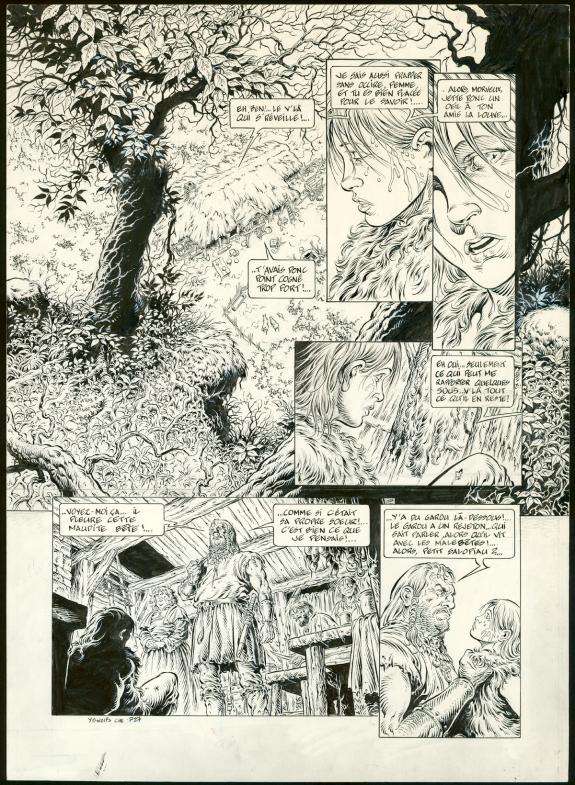Yves Swolfs - L&eacute;gende, L'Enfant loup, Planche originale n&deg;27