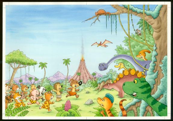 Philippe Matter - Mini-Loup, Illustration originale de l'alb