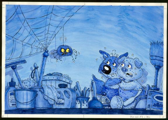 Philippe Matter - Mini-Loup, Illustration originale de l'alb