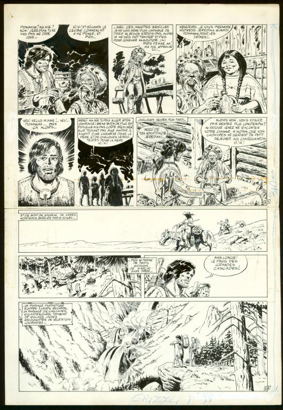 Claude Auclair - La Saga du grizzly, Planche originale n&deg;04 